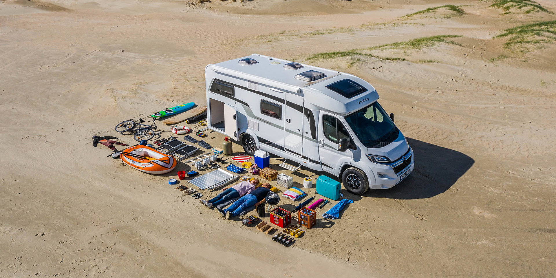 Hobby Wohnmobil Garage Ausgeräumt