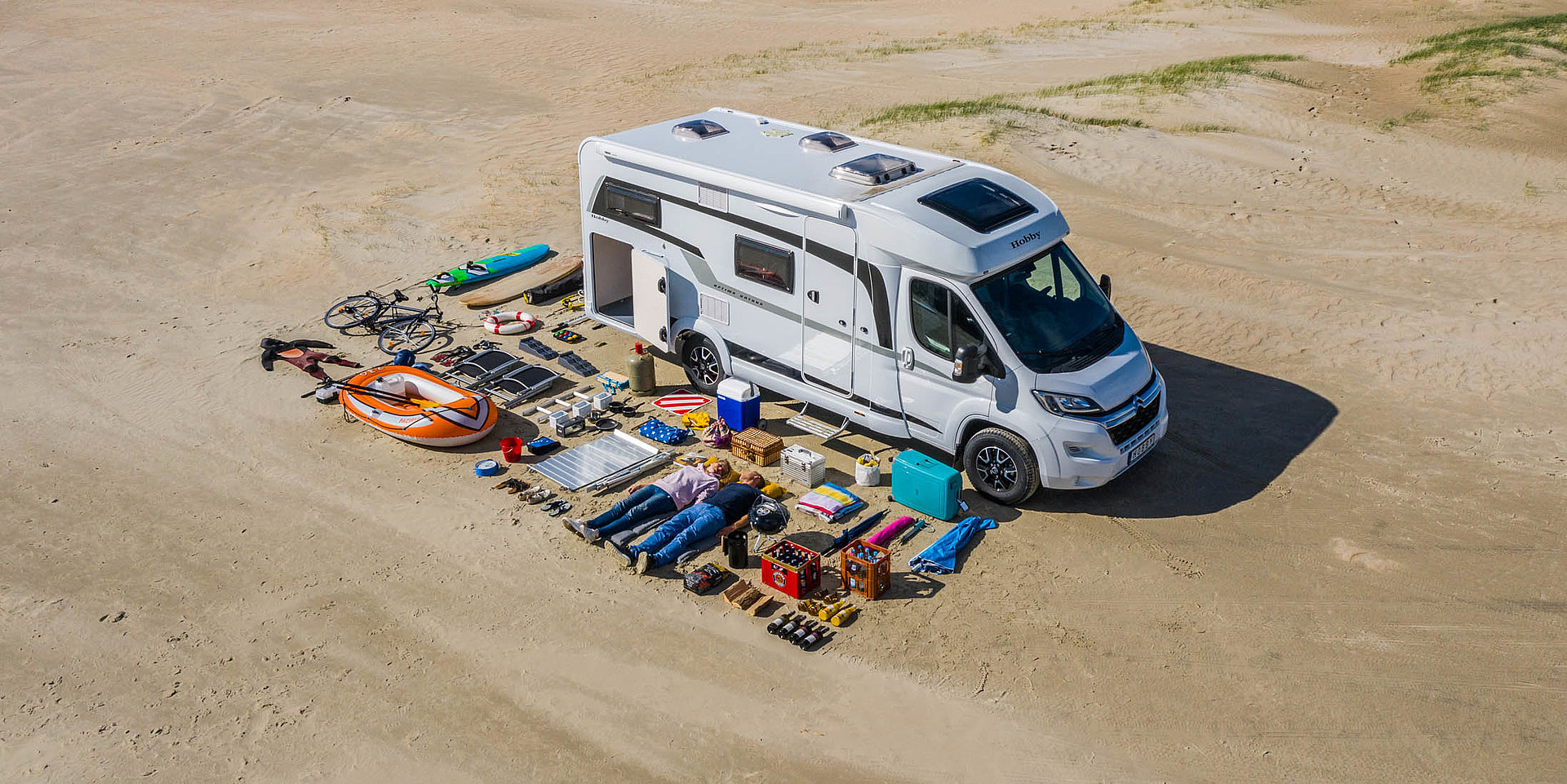 Hobby Wohnmobil Garage Ausgeräumt