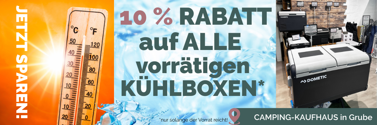 RABATT auf ALLE vorrätigen KÜHLBOXEN RABATT auf ALLE vorrätigen KÜHLBOXEN