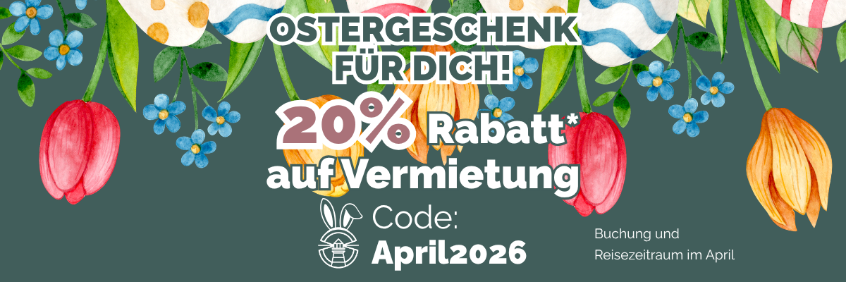 Oster Angebot Wohnmobil mieten April 2026 20 Prozent Rabatt Ostsee Campingpartner Vermietung Gutschein